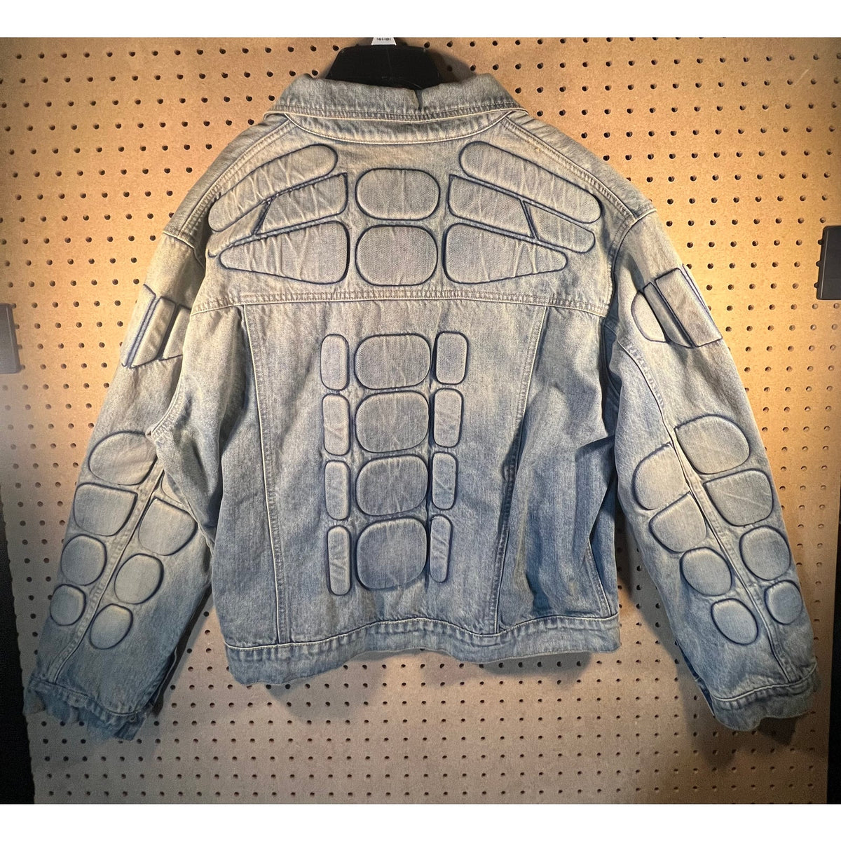 Satoshi Nakamoto Denim Moto Jacket Light Wash XL